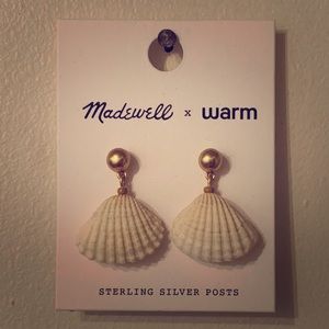 NWT Madewell x warm mermaid 🧜‍♀️🐚 shell earrings